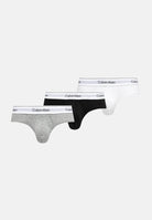 CALVIN KLEIN Slip (3 paia) bianco, grigio e nero da uomo con logo LV00NB4388 MP1 CALVIN KLEIN 