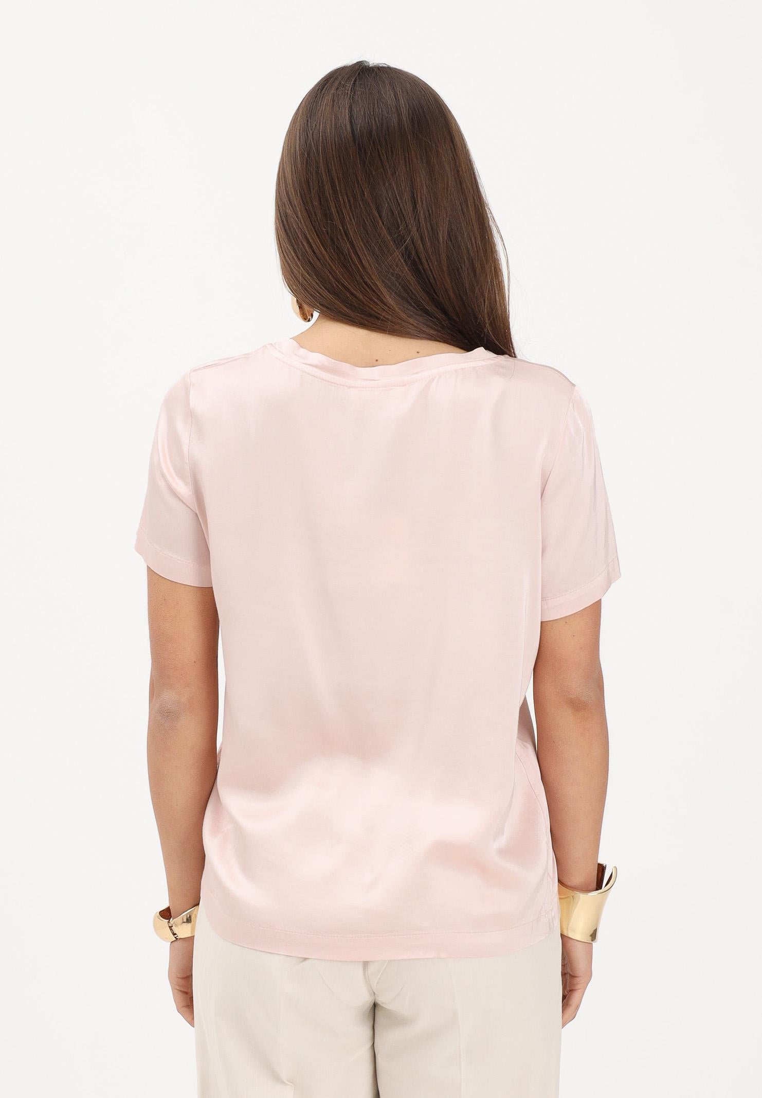 VICOLO t-shirt in satin elasticizzato rosa donna. AB0083 RO VICOLO 