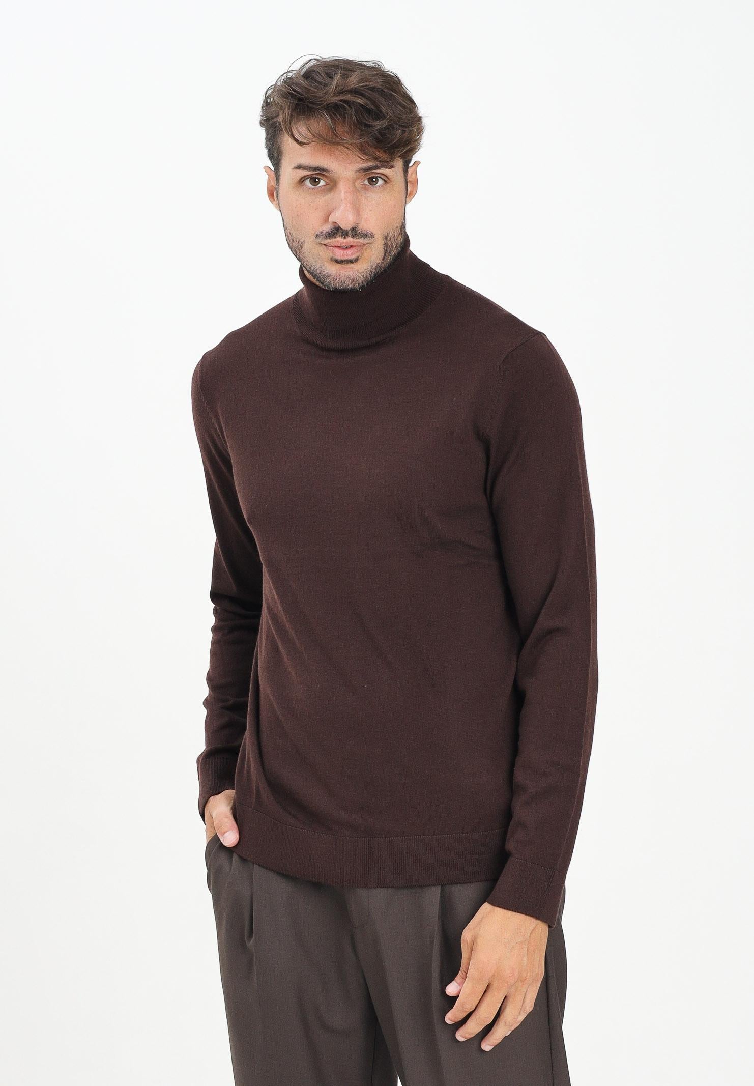 SELECTED HOMME Maglione a collo alto marrone da uomo 16094653 Demitasse SELECTED HOMME 