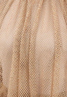 SPORTMAX Canotta SPXNODO oro da donna in rete con strass 2612941061600 003 SPORTMAX 