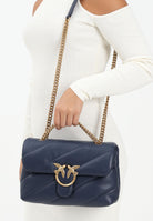 PINKO Borsa a tracolla Classic Love Bag Puff da donna in morbida nappa blu indaco 100038A0F2 G08Q PINKO 