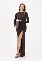 ELISABETTA FRANCHI Abito lungo marrone da donna ABR6463E2 EV9 ELISABETTA FRANCHI 