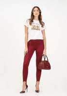 VICOLO Leggings bordeaux da donna con staffa alla caviglia UF0119 BO VICOLO 