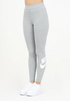 Leggings grigio da donna con stampa logo CZ8528 063 NIKE 