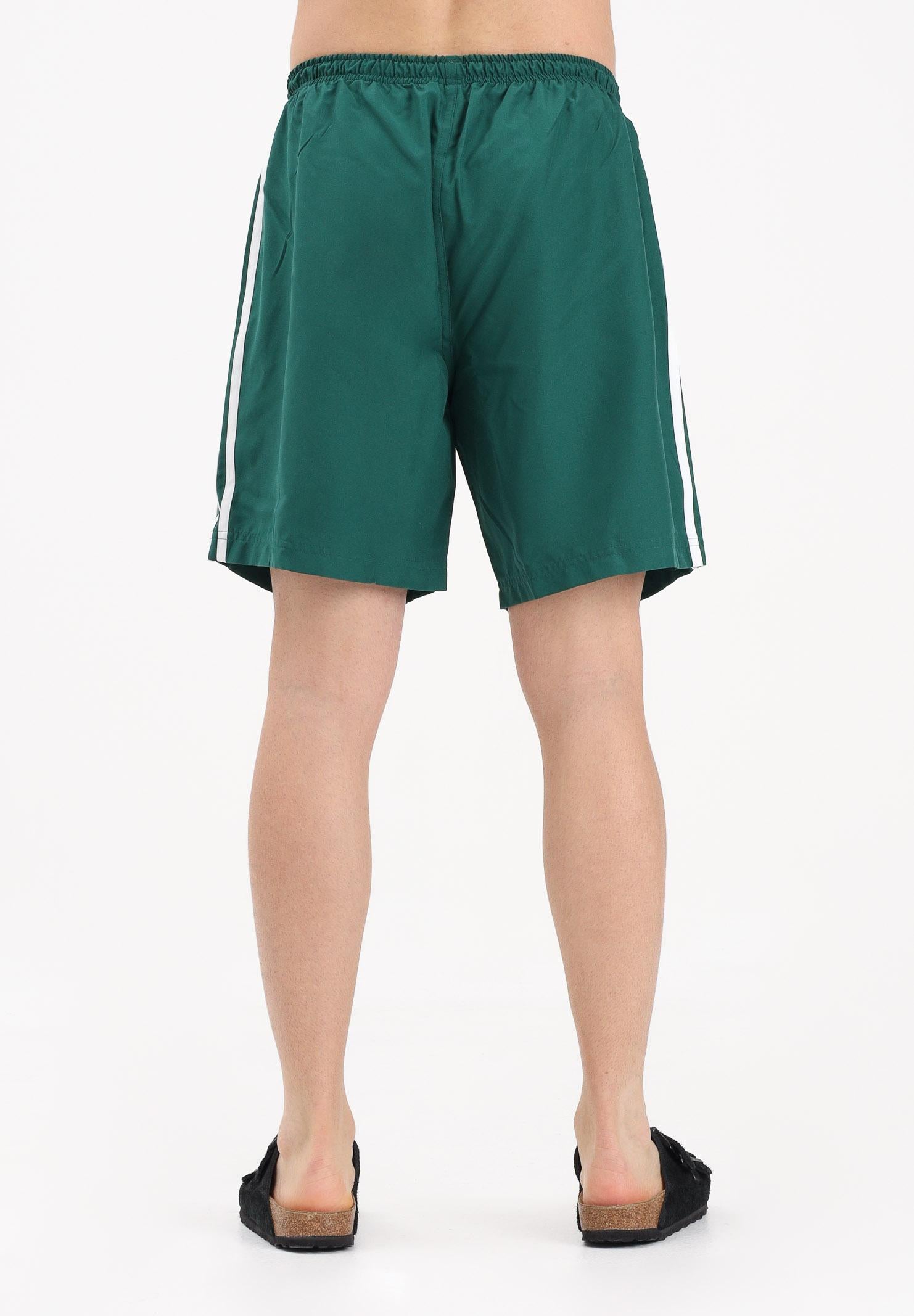 ADIDAS ORIGINALS Shorts mare ADICOLOR 3 STRIPES verde da uomo JZ8477 . ADIDAS ORIGINALS 