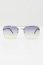 CRISTIAN LEROY Occhiali da sole con lenti sfumate lilla-verde per uomo e donna 15065 02 CRISTIAN LEROY 