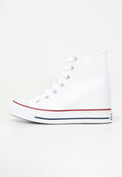 CONVERSE Sneakers Chuck Taylor All Star Wedge Platform bianche da donna A11908C . CONVERSE 