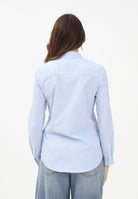 JDY Camicia a manica lunga da donna realizzata in tessuto azzurro chiaro con sottile motivo a righe 15149877 CABLWI JDY 