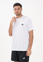 ADIDAS PERFORMANCE T-shirt a manica corta WORKOUT ESSENTIALS BASE bianca da uomo KD5453 . ADIDAS PERFORMANCE 