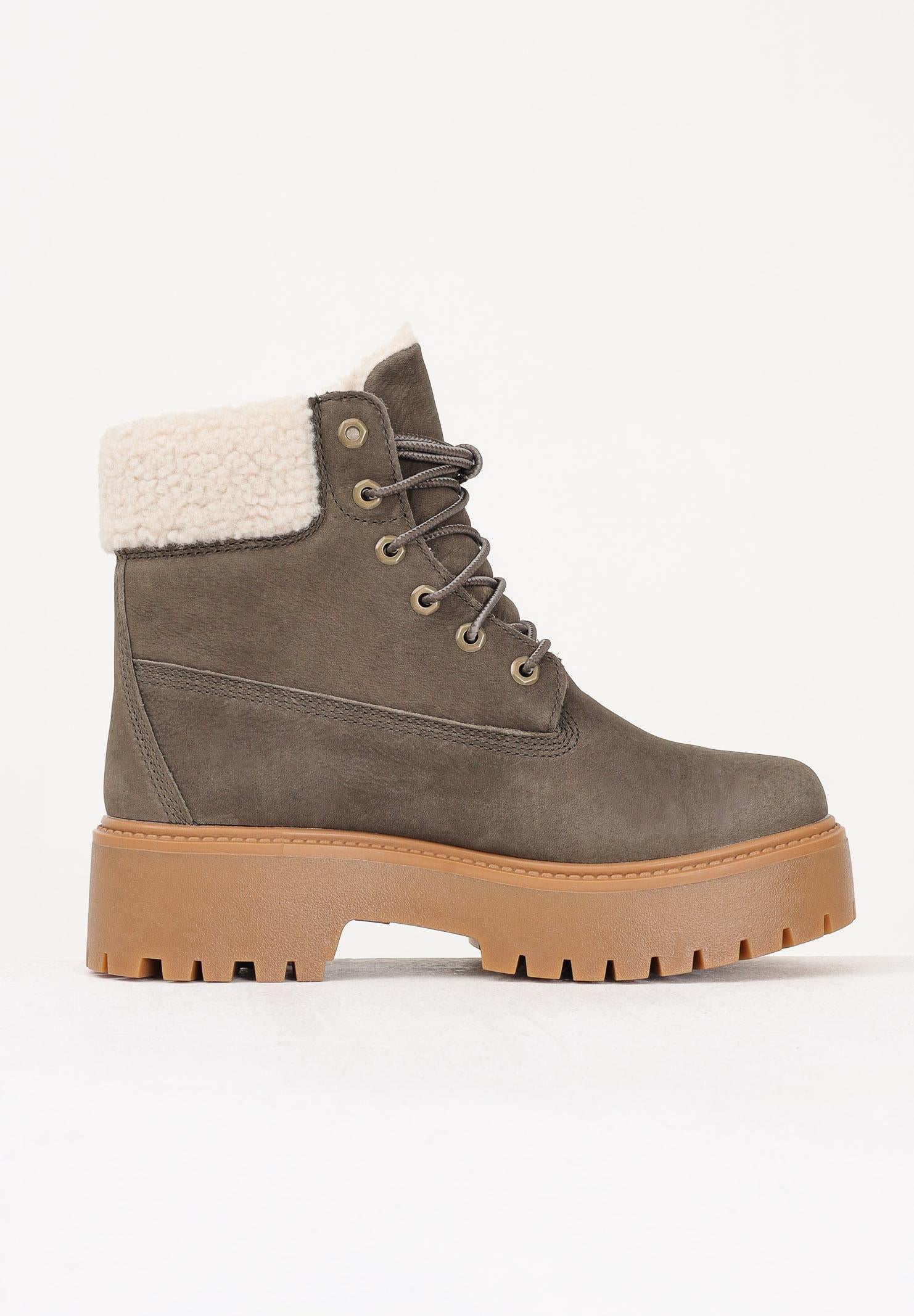 TIMBERLAND Anfibi con Plateau Stone Street taupe da donna TB0A2PU6W011 . TIMBERLAND 