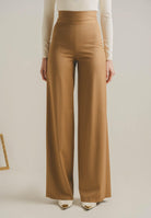 SANTAS Pantalone elegante POUVOIR color miele da donna con micro gessatura PV2626 MI SANTAS 