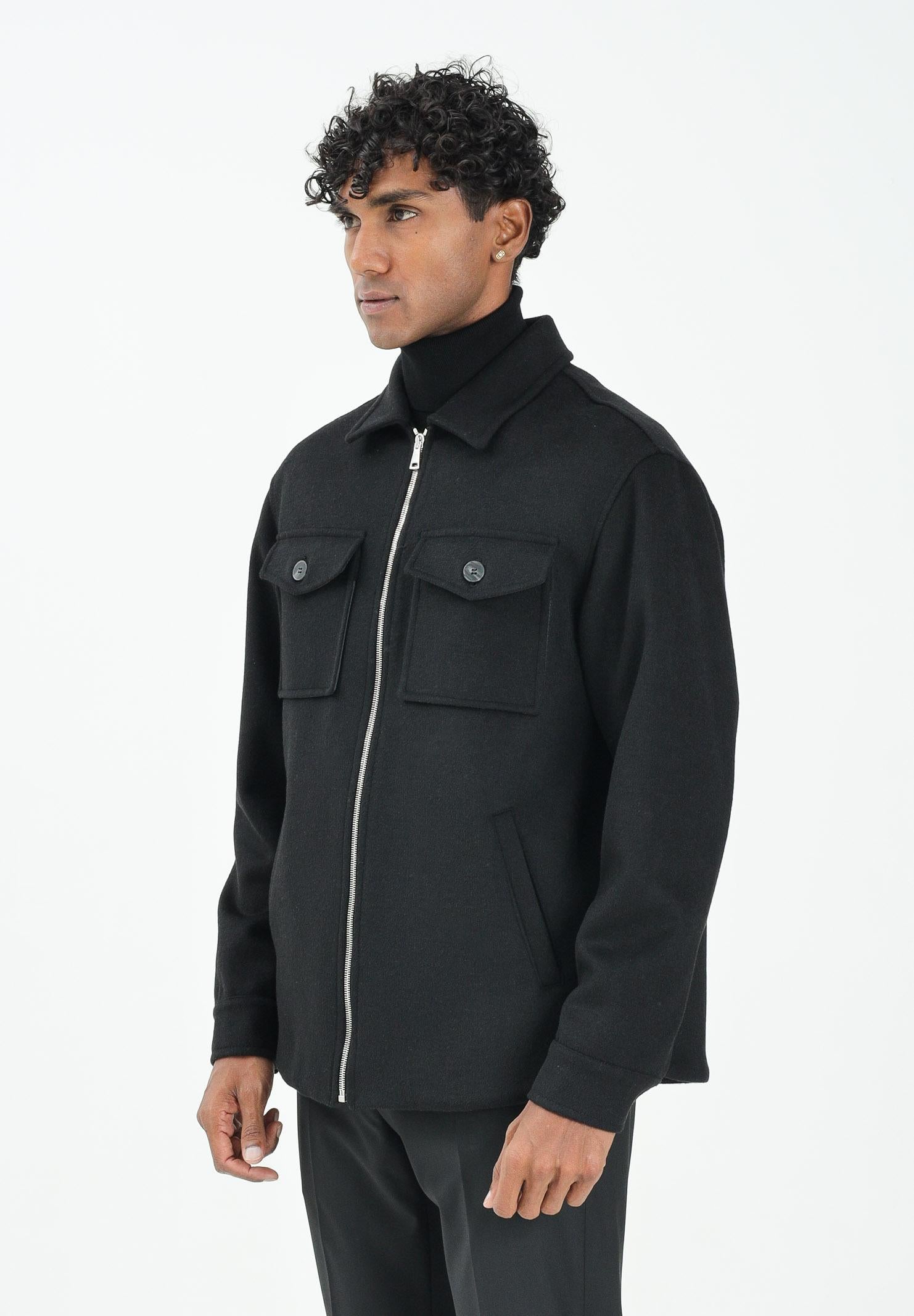 YES LONDON Cappotto corto nero da uomo XG5246 NE YES LONDON 