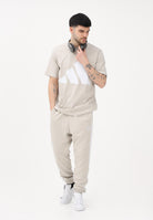 ADIDAS PERFORMANCE T-shirt a manica corta Essentials Big Logo beige da uomo JE8933 . ADIDAS PERFORMANCE 