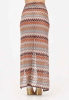 ME FUI Pareo lungo multicolore da donna con fantasia zig-zag MF26-SW0407MC . ME FUI 