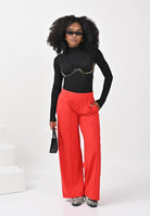 ELISABETTA FRANCHI Body nero da donna con dettaglio gioiello<BR/> BO01557E2 110 ELISABETTA FRANCHI 