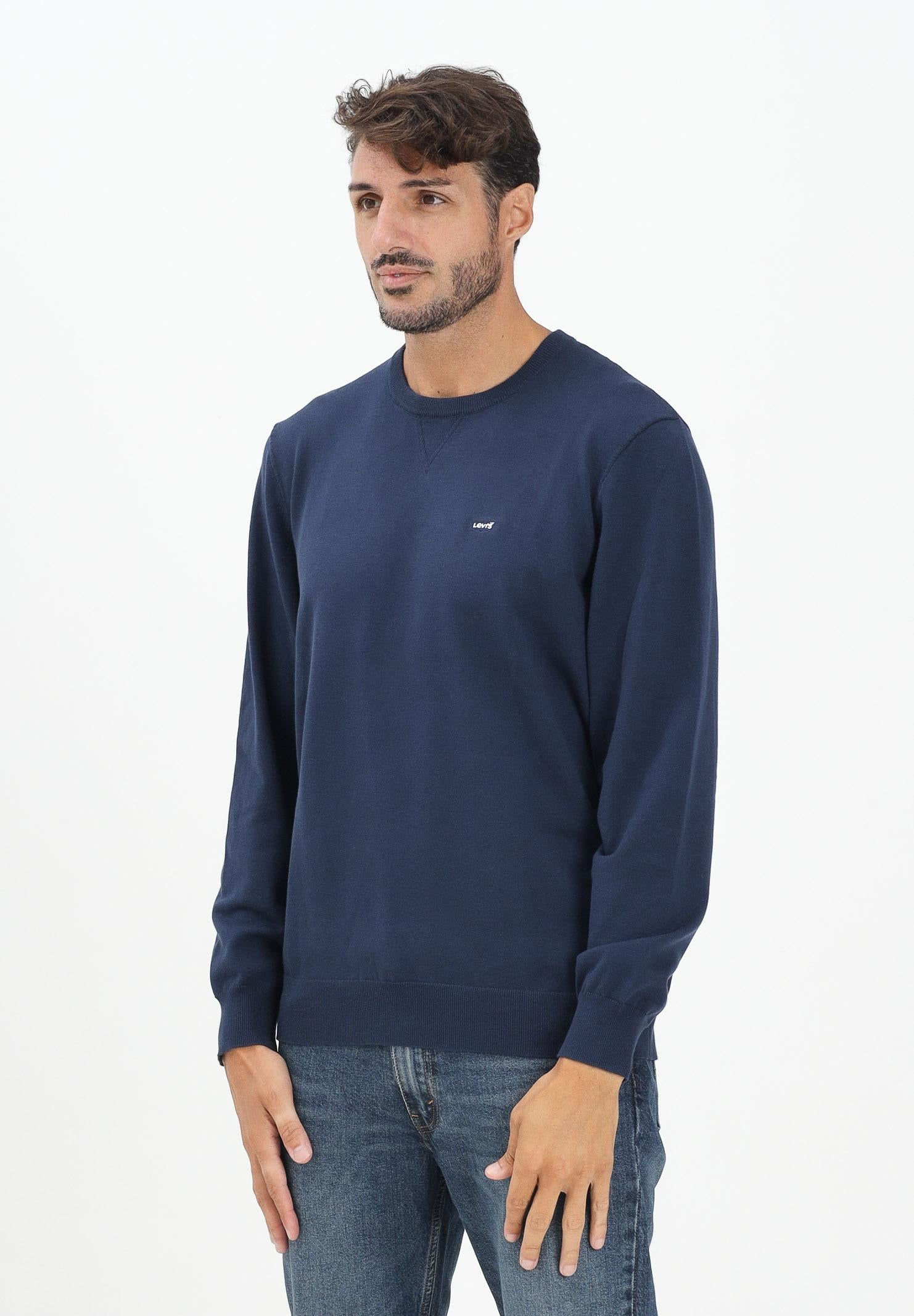 LEVI'S® Maglioncino girocollo Housemark blu da uomo A7207-0002 . LEVI'S® 
