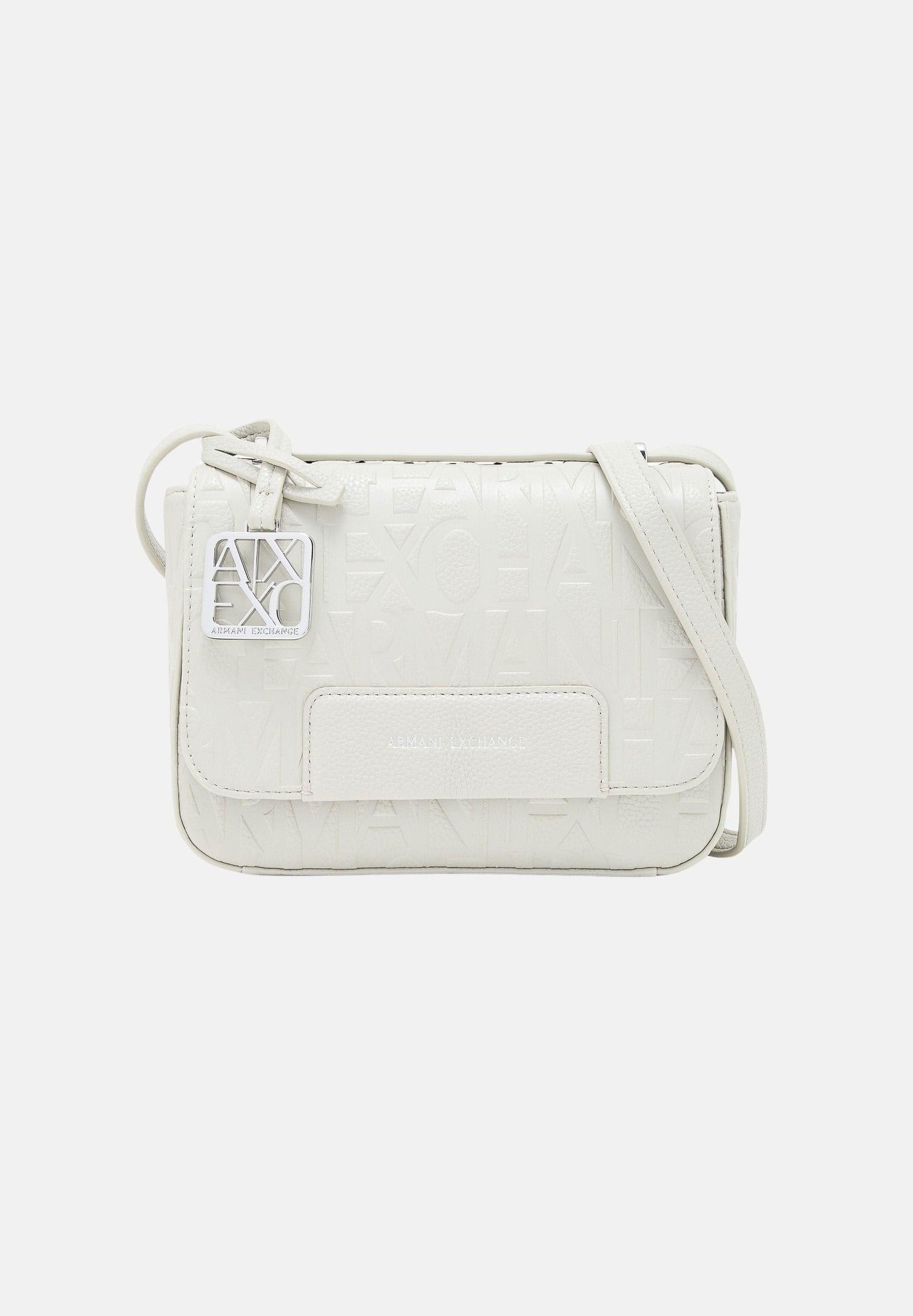 ARMANI EXCHANGE Borsa a tracolla bianca da donna con logo XW001577AF15774 U0011 ARMANI EXCHANGE 