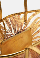 JUST CAVALLI Borsa mare oro da donna con stampa tropicale 80RA4BS2ZSE22 R79 JUST CAVALLI 