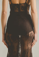 SANTAS Body RADIANCE marrone da donna con ricamo in pizzo floreale PV2615 MA SANTAS 