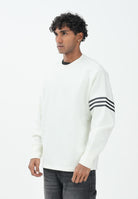 ADIDAS ORIGINALS Felpa girocollo Neuclassics panna da uomo JW7919 . ADIDAS ORIGINALS 