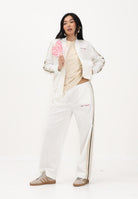 PALM ANGELS Pantalone sportivo bianco per donna, ragazze e bambine con logo PGCJ006S26FAB001 002 PALM ANGELS 