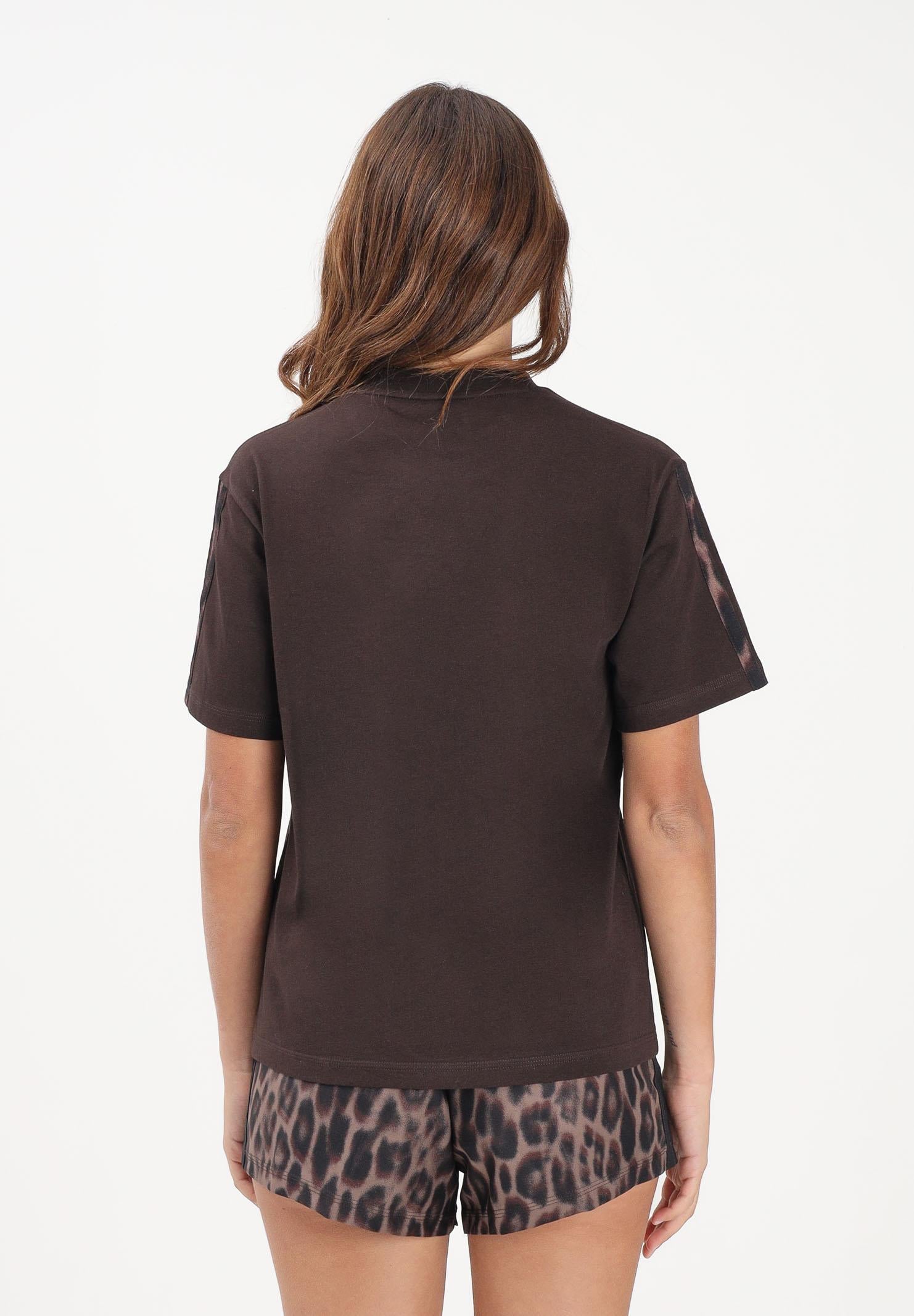 ADIDAS PERFORMANCE T-shirt a manica corta Seasonal Essentials Leopard marrone da donna KE8830 . ADIDAS PERFORMANCE 