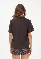 ADIDAS PERFORMANCE T-shirt a manica corta Seasonal Essentials Leopard marrone da donna KE8830 . ADIDAS PERFORMANCE 