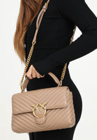 PINKO Borsa a mano Classic Love Bag Puff da donna in nappa trapuntata biscotto 100043A0GK D01Q PINKO 