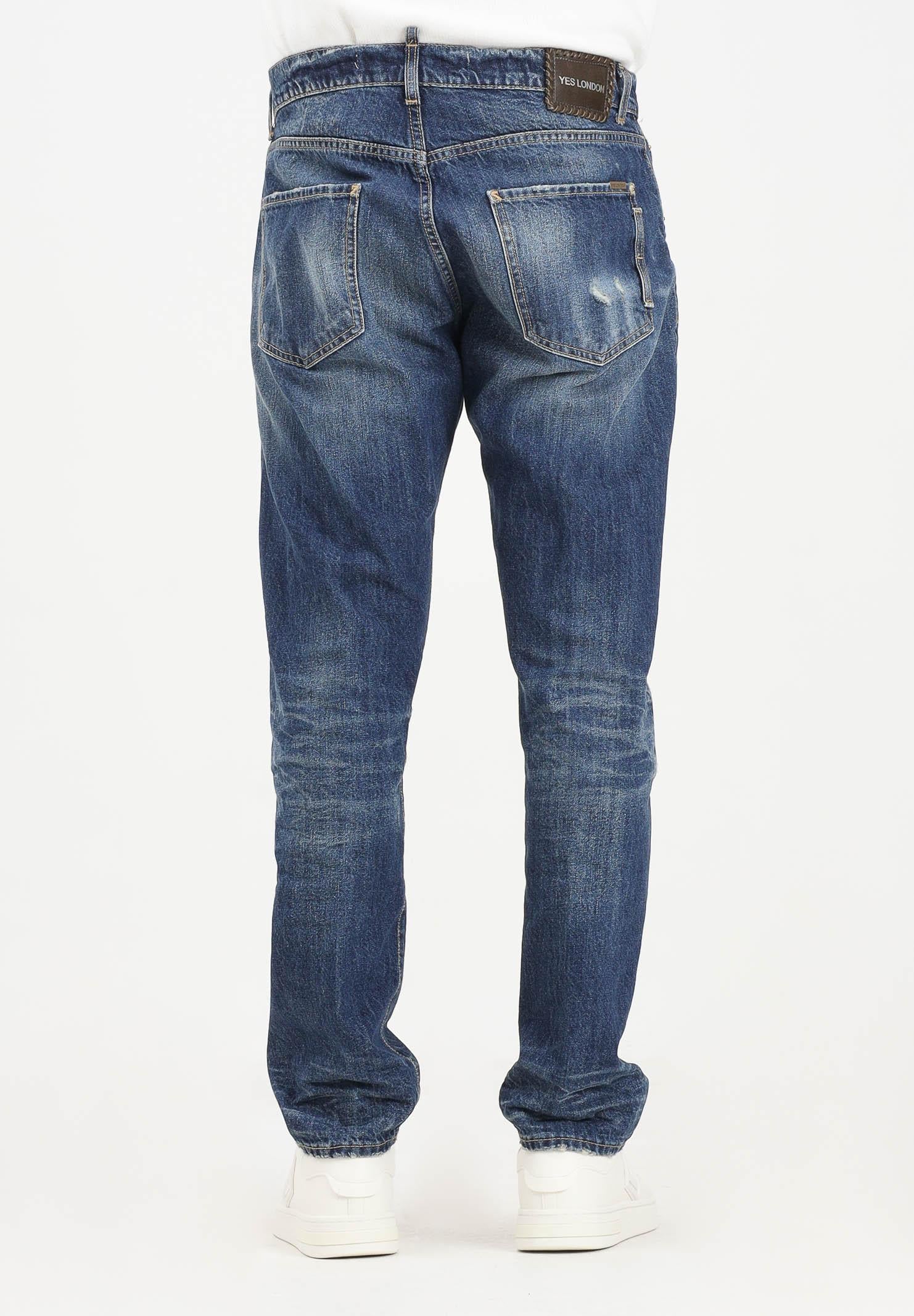 YES LONDON Jeans in denim blu con lavaggio medio-scuro da uomo XJ3216BOSTON CA YES LONDON 