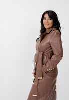 ELISABETTA FRANCHI Trench cammello da donna SP00256E2 EC1 ELISABETTA FRANCHI 