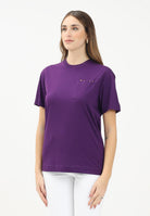 MARNI T-shirt a manica corta viola per donna, ragazzi e bamini con taschino e logo M01415M00RF 0M609 MARNI 