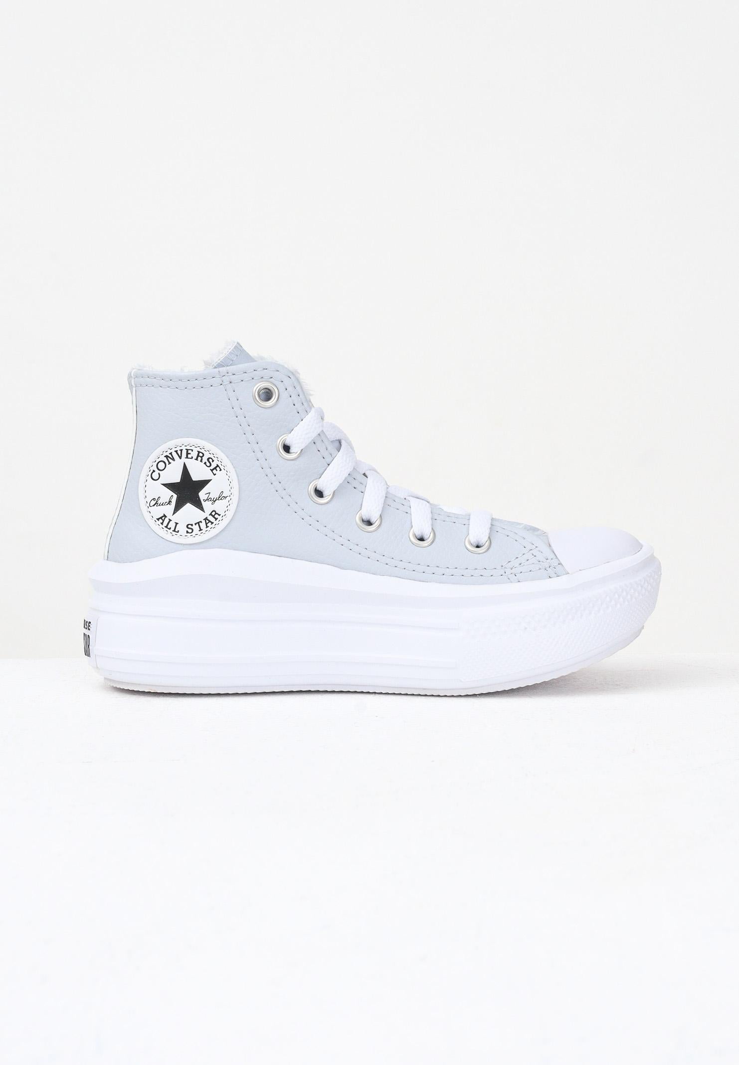 CONVERSE Sneakers Chuck Taylor All Star Move Fuzzy-Lining Platform ghiaccio da bambina A14416C . CONVERSE 