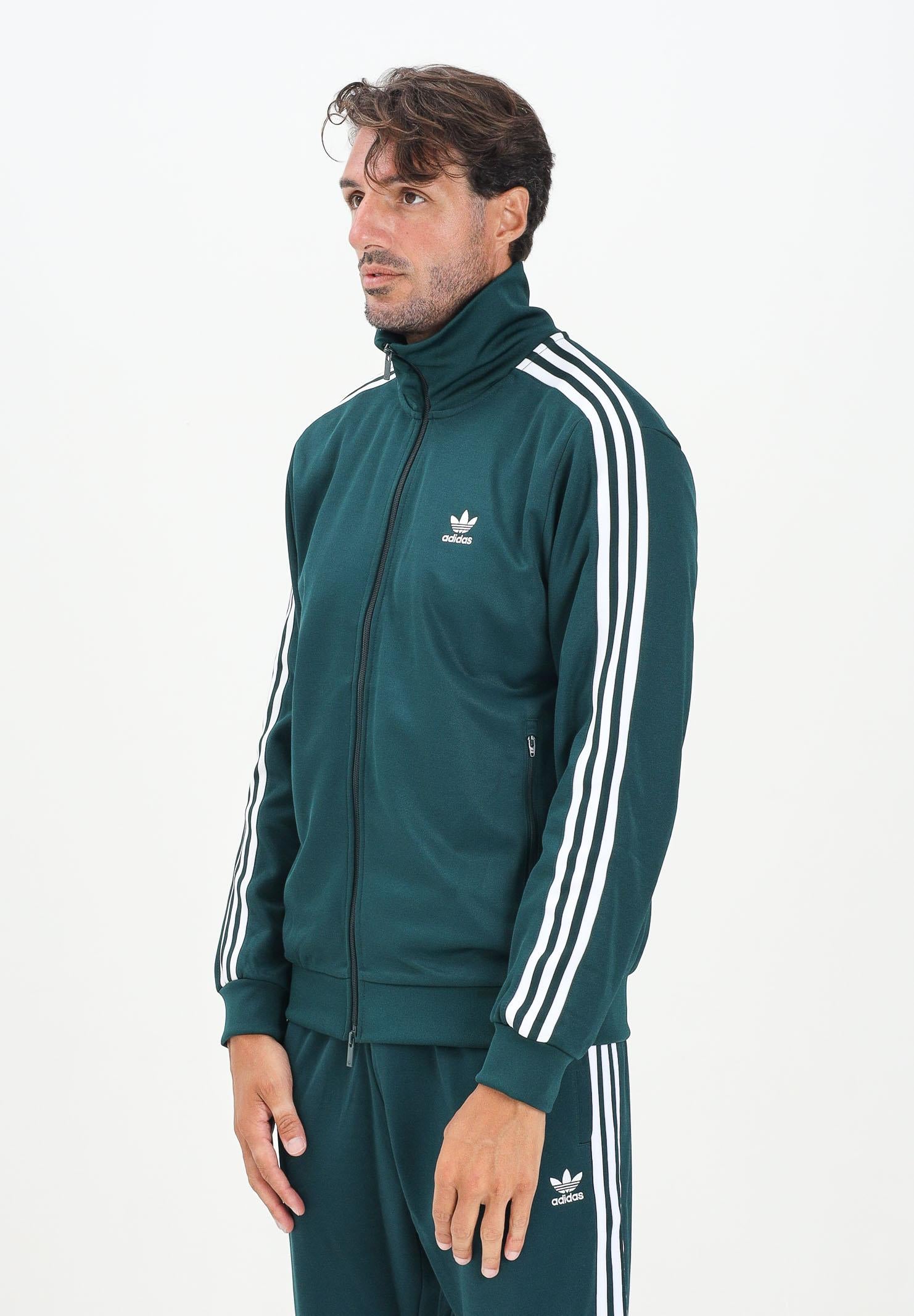 ADIDAS ORIGINALS Felpa con zip Adicolor Classic verde da uomo JY1280  ADIDAS ORIGINALS 