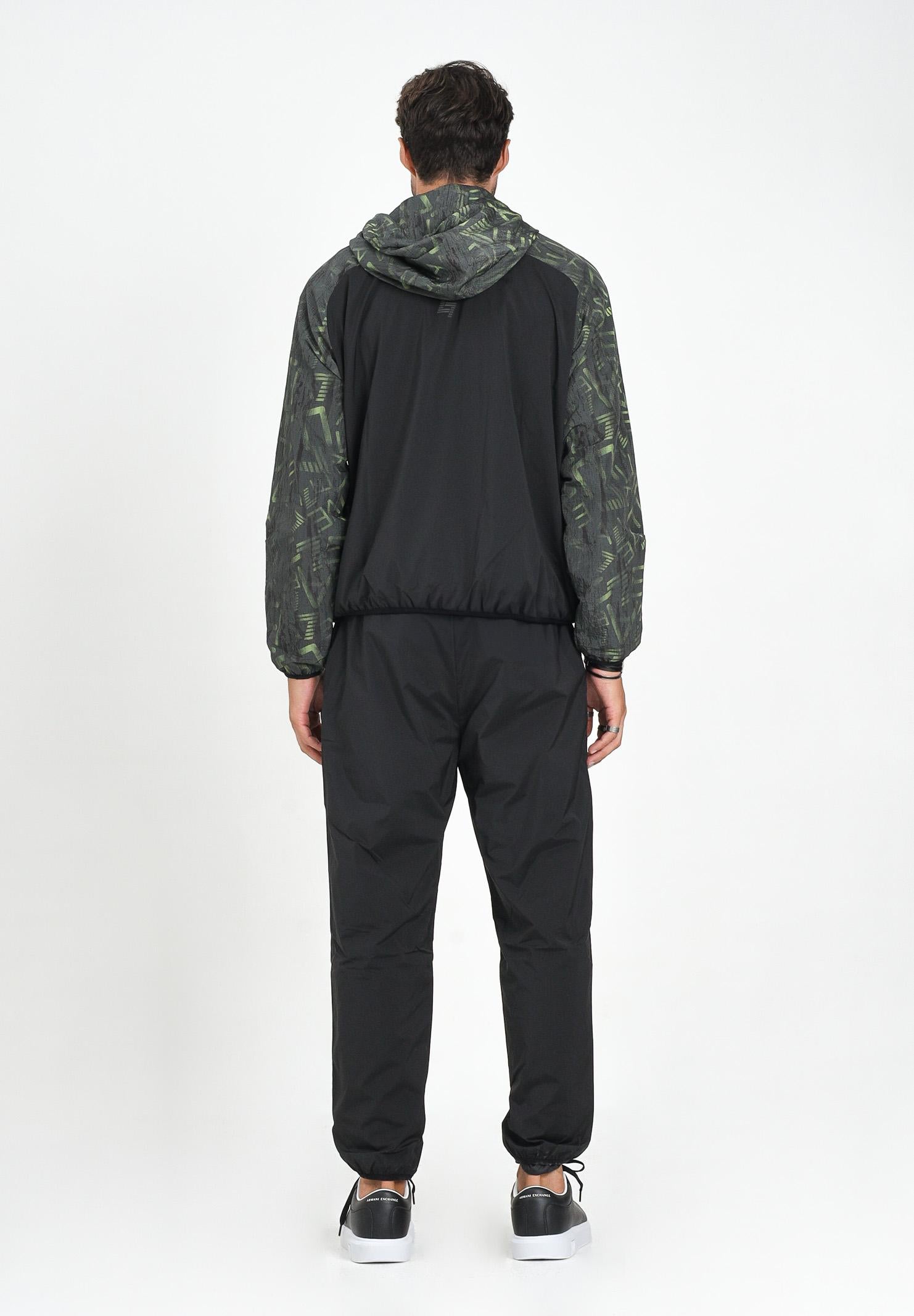 EA7 Tuta nera da uomo con giacca logata 7M000644AF16072 UC001 EA7 