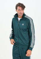 ADIDAS ORIGINALS Felpa con zip Adicolor Classic verde da uomo JY1280  ADIDAS ORIGINALS 
