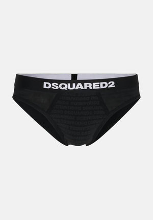 DSQUARED2 Slip nero da uomo con micro-logo D9H136050S 001 DSQUARED2 