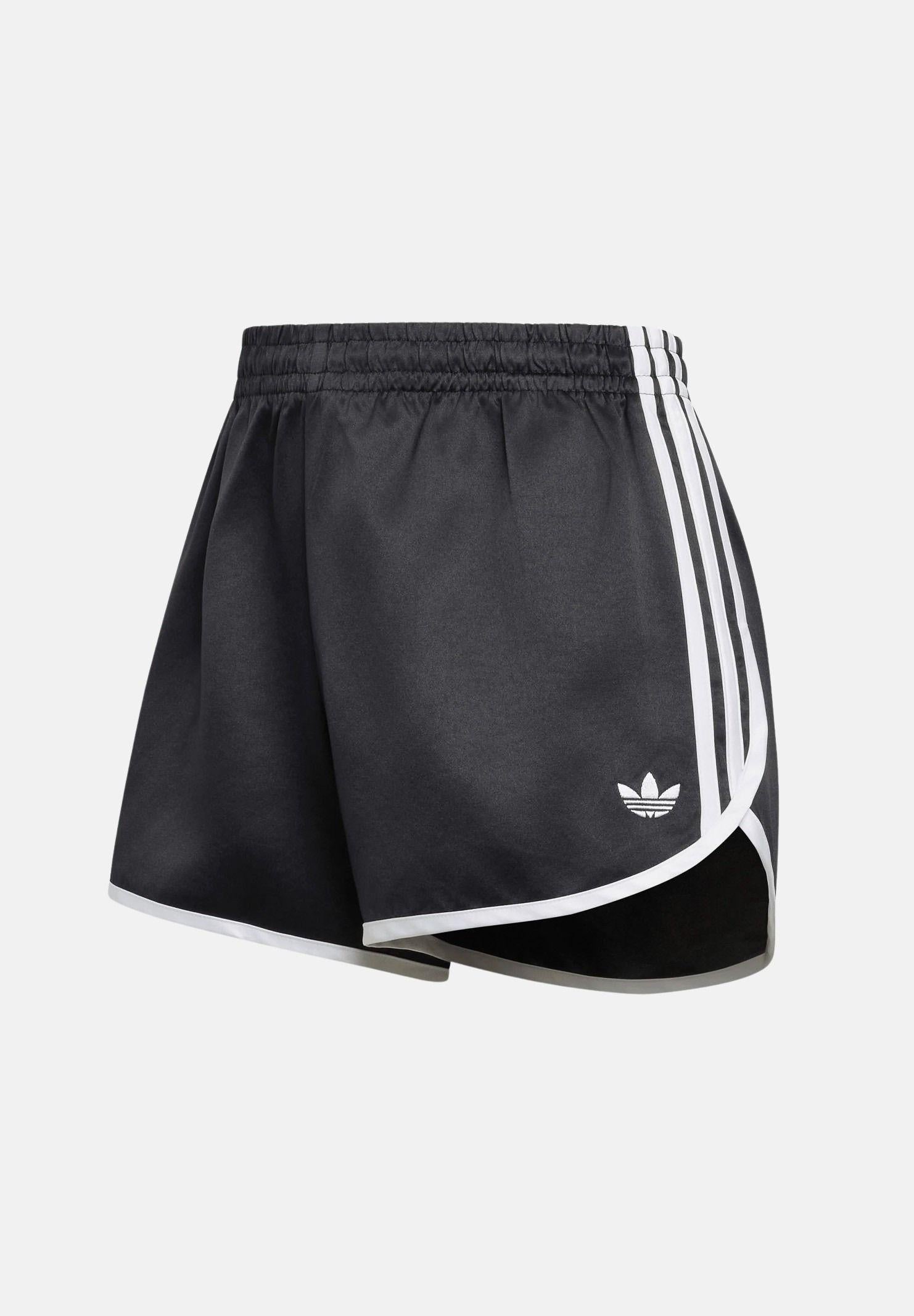 ADIDAS ORIGINALS Short Satin 3S Sprinter Short nero da donna KR4226 . ADIDAS ORIGINALS 