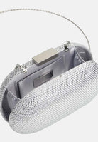 TWENTY FOURHAITCH Pochette argento da donna rivestita da micro strass BAG0004462P AR TWENTY FOURHAITCH 