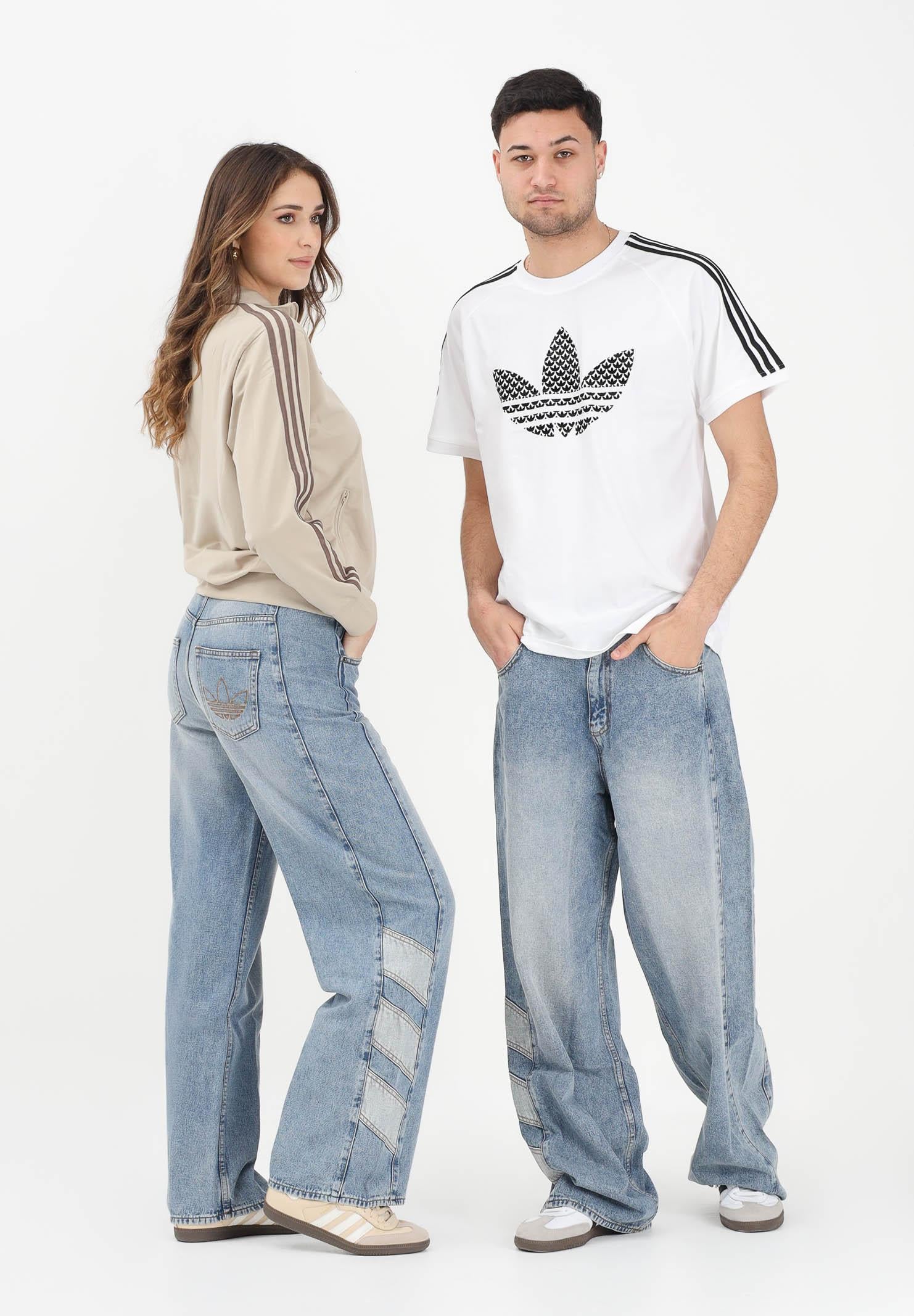 ADIDAS ORIGINALS Jeans in denim medio per uomo e donna KE0112 . ADIDAS ORIGINALS 