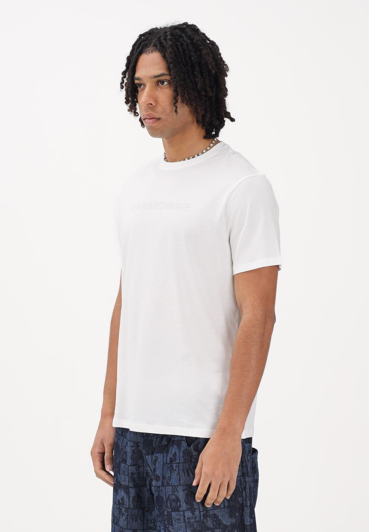 ARMANI EXCHANGE T-shirt a manica corta bianca da uomo con logo XM002467AF10356 U0009 ARMANI EXCHANGE 