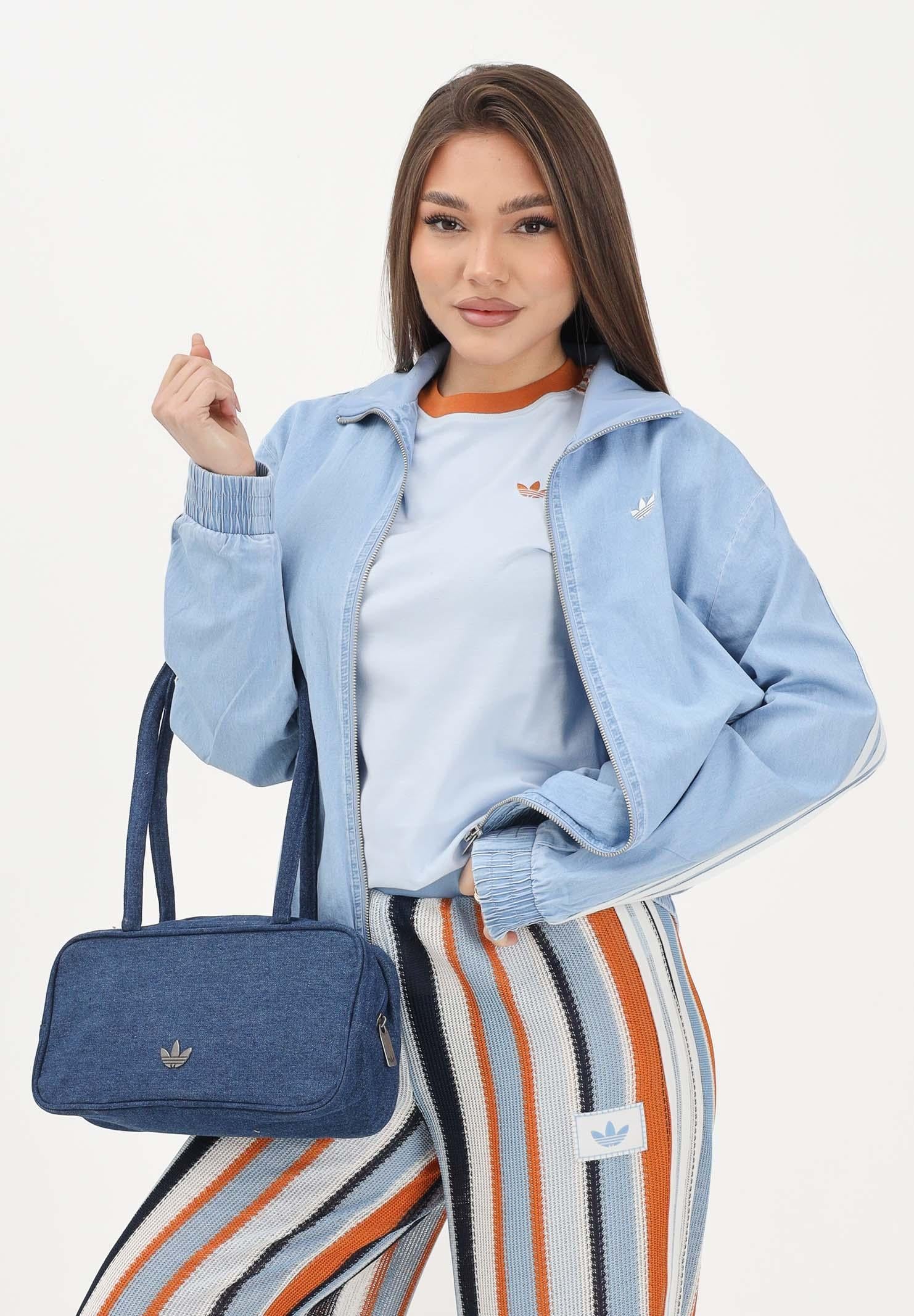 ADIDAS ORIGINALS Giacca SUMMER GLOW LIGHT DENIM FIREBIRD in denim chiaro da donna KW8757 . ADIDAS ORIGINALS 