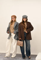 SANTAS Cappotto corto LUMIÈRE grigio da donna PV2620 GR SANTAS 