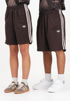 ADIDAS ORIGINALS Shorts sportivo Firebird Engineered Stripes marrone per uomo e donna KS5506 . ADIDAS ORIGINALS 