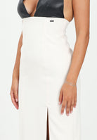 ARMANI EXCHANGE Abito lungo panna da donna con corpetto a contrasto XW000721AF16209 M0001 ARMANI EXCHANGE 