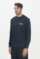 TOMMY HILFIGER Felpa girocollo blu da uomo con logo MW0MW39376DW5  TOMMY HILFIGER 