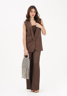 VICOLO Pantalone elegante marrone da donna TAB0250 ABU68 VICOLO 