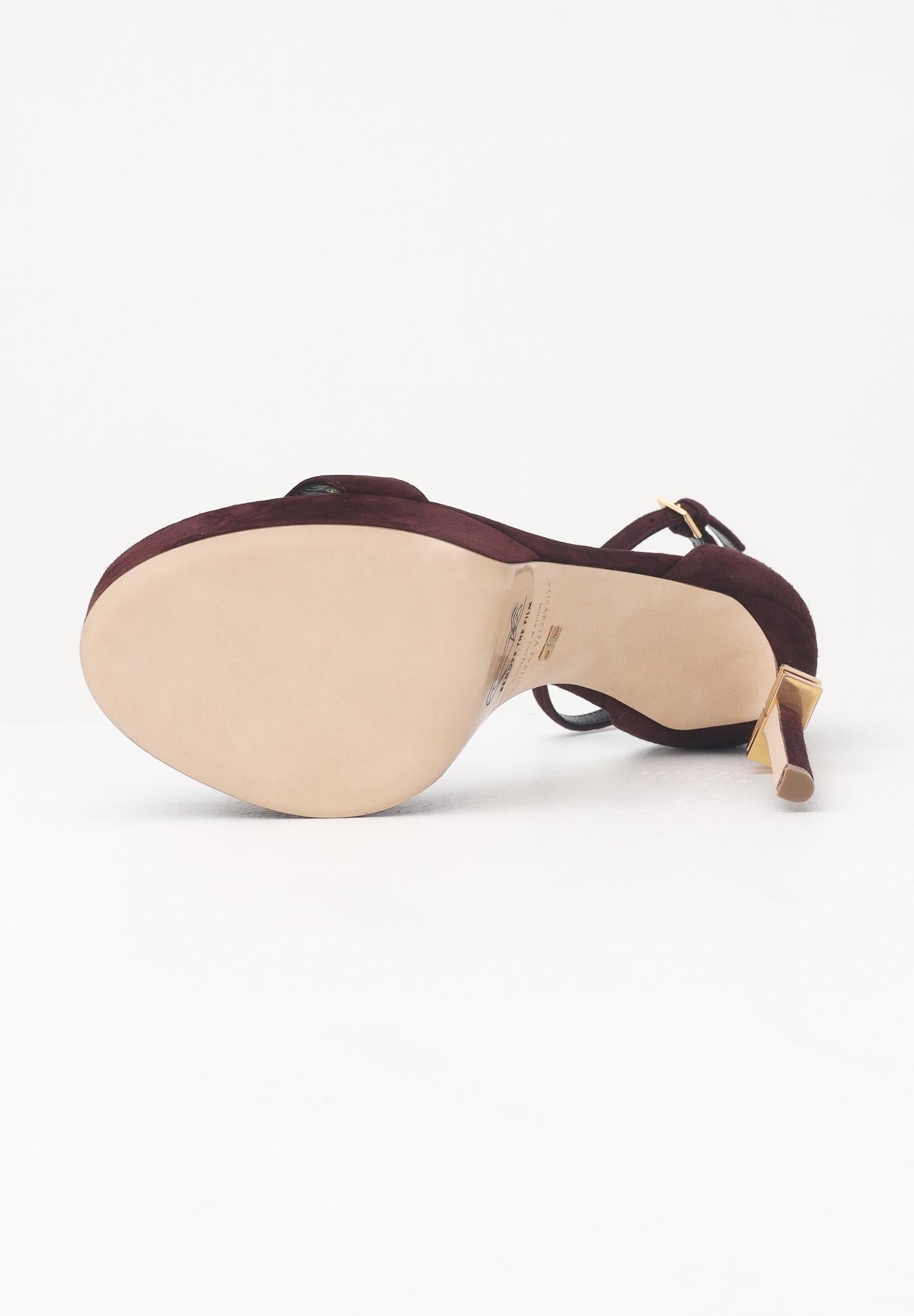 ELISABETTA FRANCHI Sandali con Tacco Bordeaux Donna