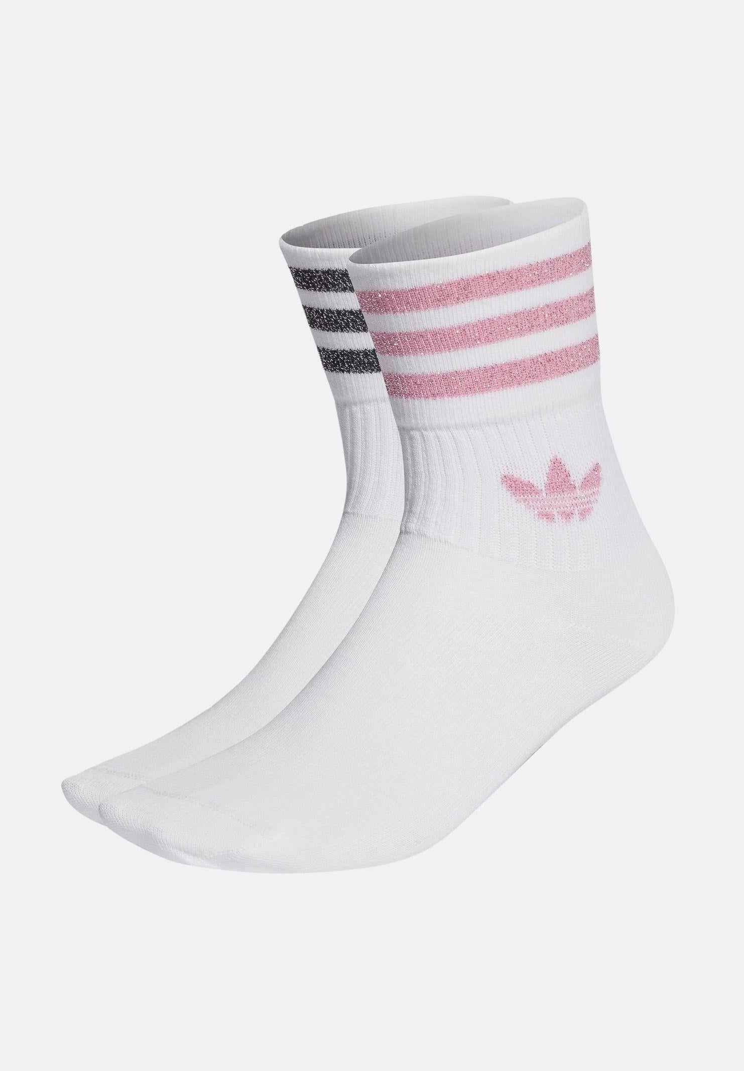 ADIDAS ORIGINALS Calzini (2paia) Glitter bianchi da donna HK0301 . ADIDAS ORIGINALS 