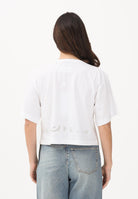 MAISON MARGIELA T-shirt a manica corta bianca per donna, ragazze e bambine con logo M61017MM02Y M6100 MAISON MARGIELA 