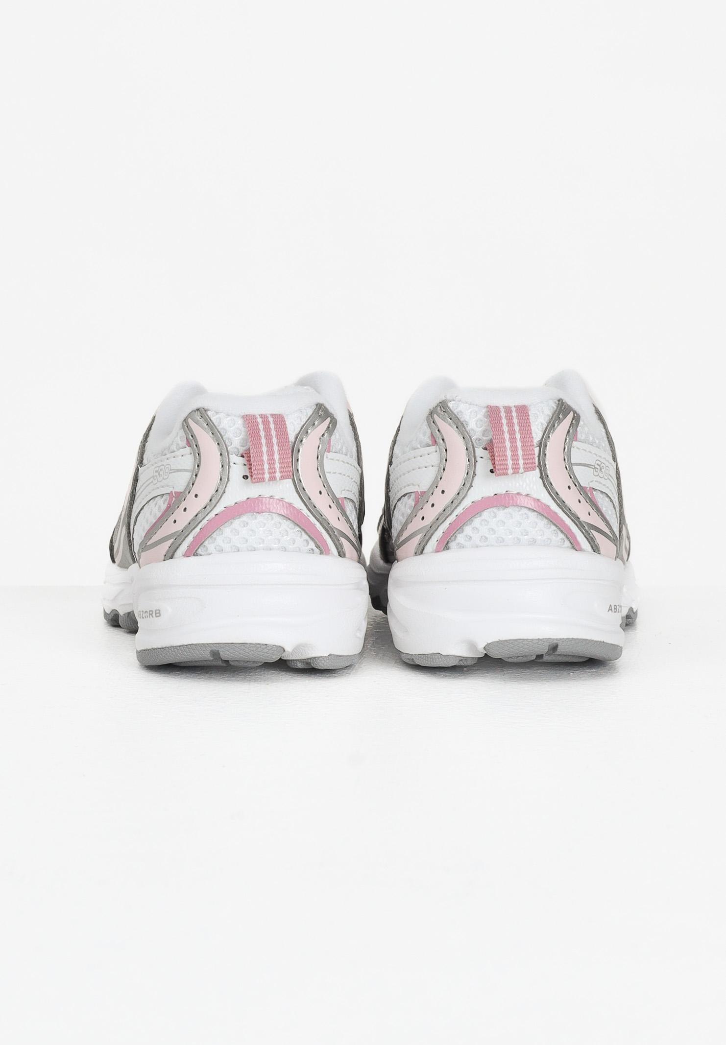 NEW BALANCE Sneakers 530 Bungee bianche, argento e rosa da neonato IZ530EC  NEW BALANCE 